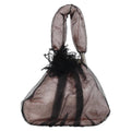 Chanel Drawstring Bucket Bag Chevron Patchwork Canvas Pink Nylon Bag (Authentic  )