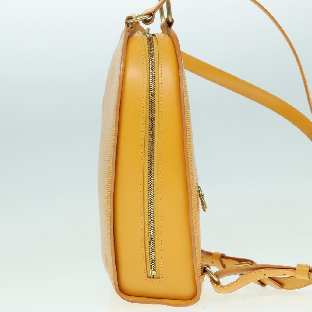Louis Vuitton Mabillon Backpack Epi Leather Yellow Leather Backpack Bag (Authentic  )
