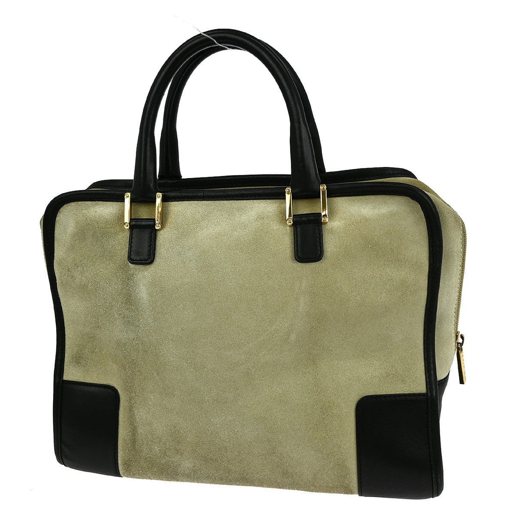 Loewe Amazona Bag Suede Beige Suede Handbag ( )
