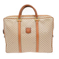 Celine Macadam Briefcase Canvas And Leather Brown Canvas Briefcase Bag (Authentic  )