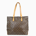 Louis Vuitton Cabas Mezzo Monogram Canvas Brown Canvas Handbag ( )