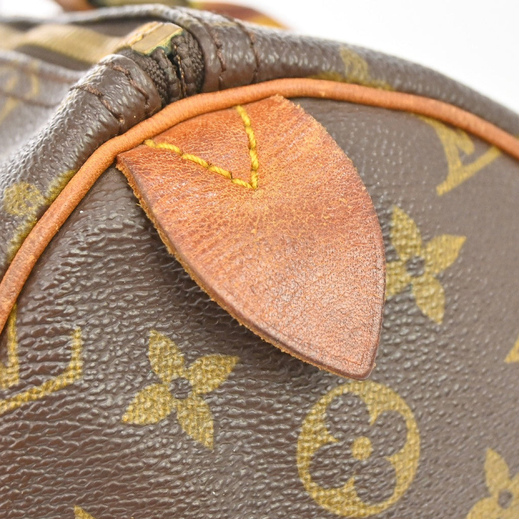 Louis Vuitton Speedy Handbag Monogram Canvas Brown Canvas Handbag ( )