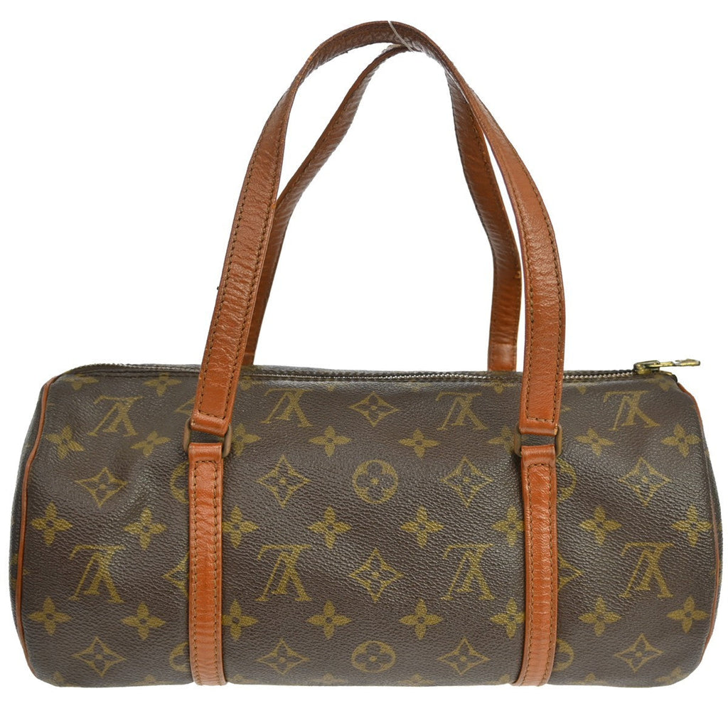 Louis Vuitton Papillon Handbag Monogram Canvas Brown Canvas Handbag ( )