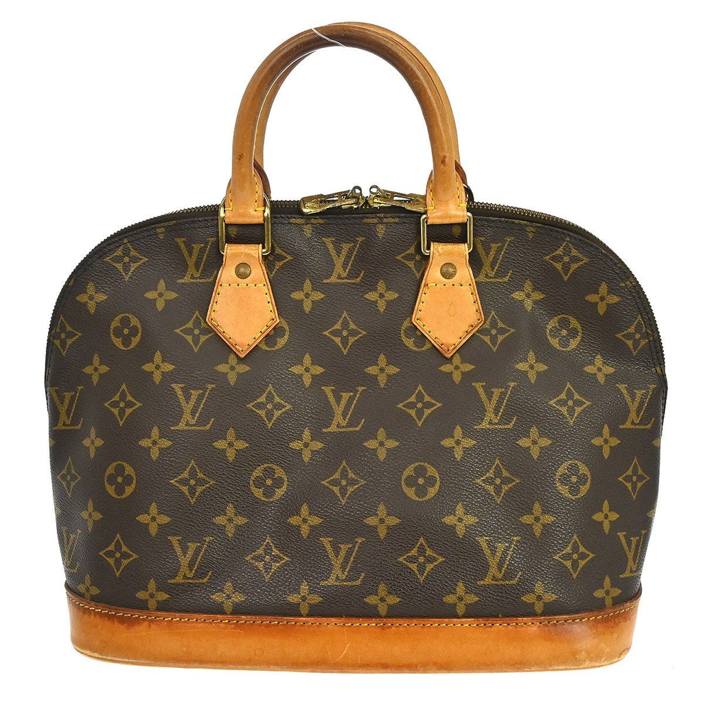 Louis Vuitton Alma Handbag Monogram Canvas Brown Canvas Handbag ( )