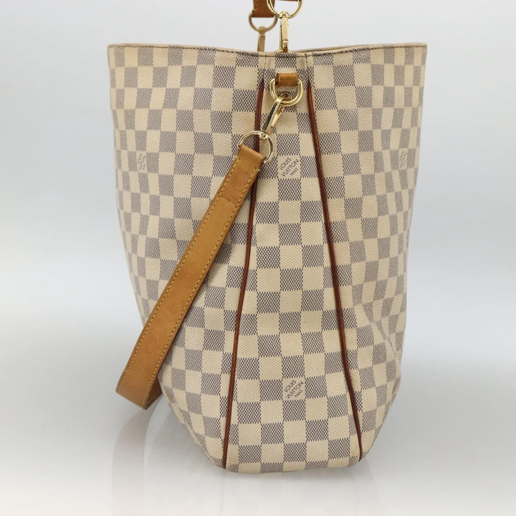 Louis Vuitton Soffi Handbag Damier Beige Canvas Handbag (Authentic  )