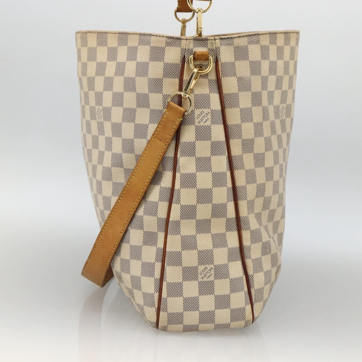 Louis Vuitton Soffi Handbag Damier Beige Canvas Handbag (Authentic  )