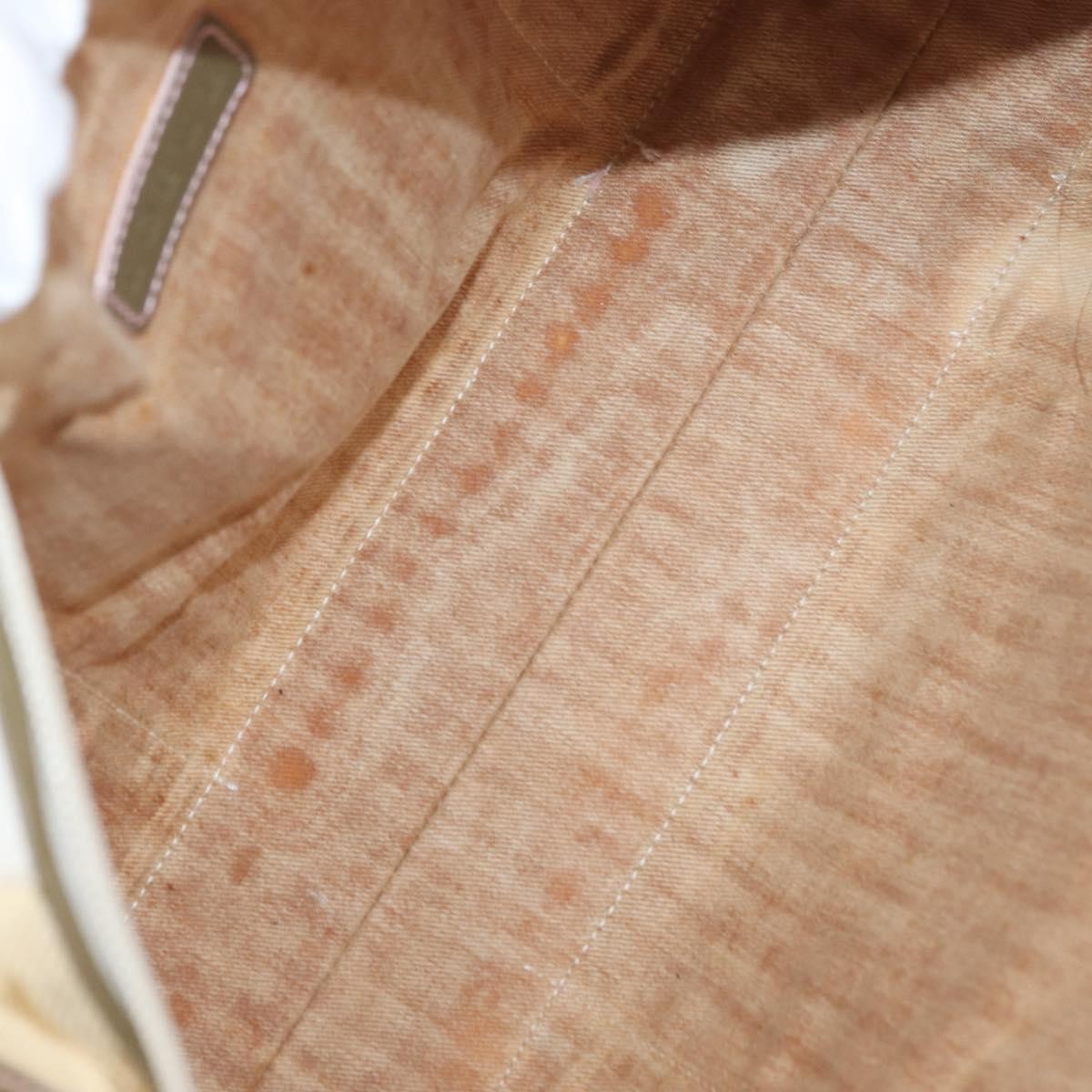 Loewe Anagram Handbag Canvas Beige Canvas Handbag (Authentic  )