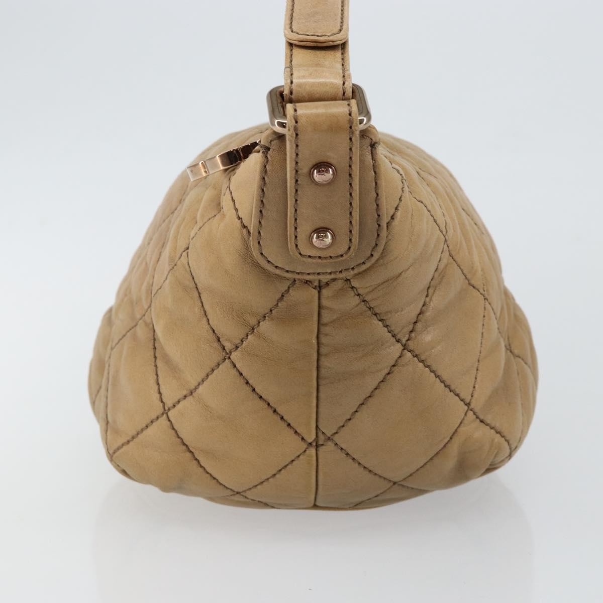 Chanel Cloudy Bundle Hobo Quilted Lambskin Brown Leather Bag (Authentic  )