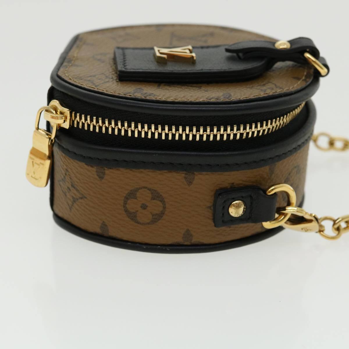 Louis Vuitton Boite Chapeau Souple Bag Reverse Monogram Giant Brown Canvas Bag (Authentic  )