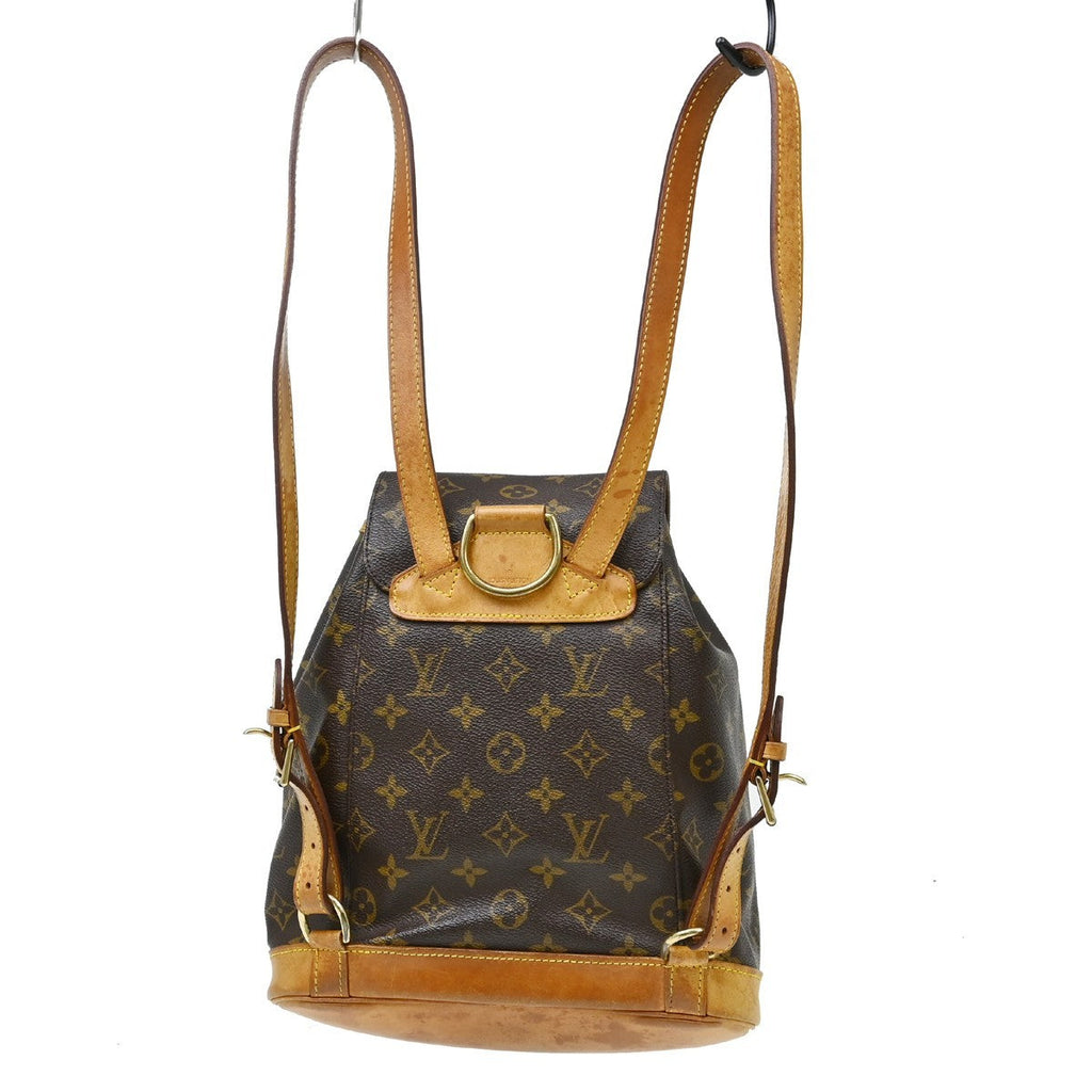Louis Vuitton Montsouris Backpack Monogram Canvas Brown Canvas Backpack Bag ( )
