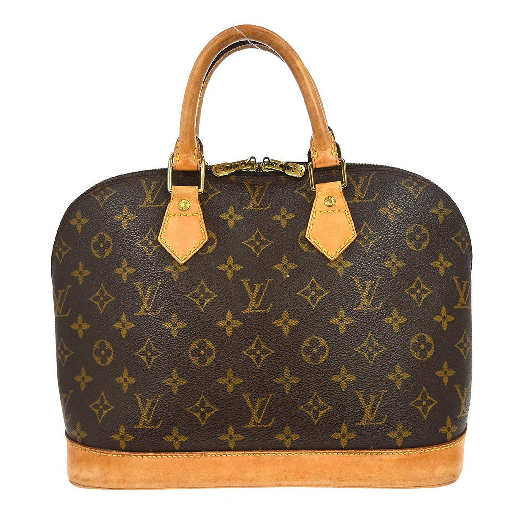 Louis Vuitton Alma Handbag Monogram Canvas Brown Canvas Handbag ( )