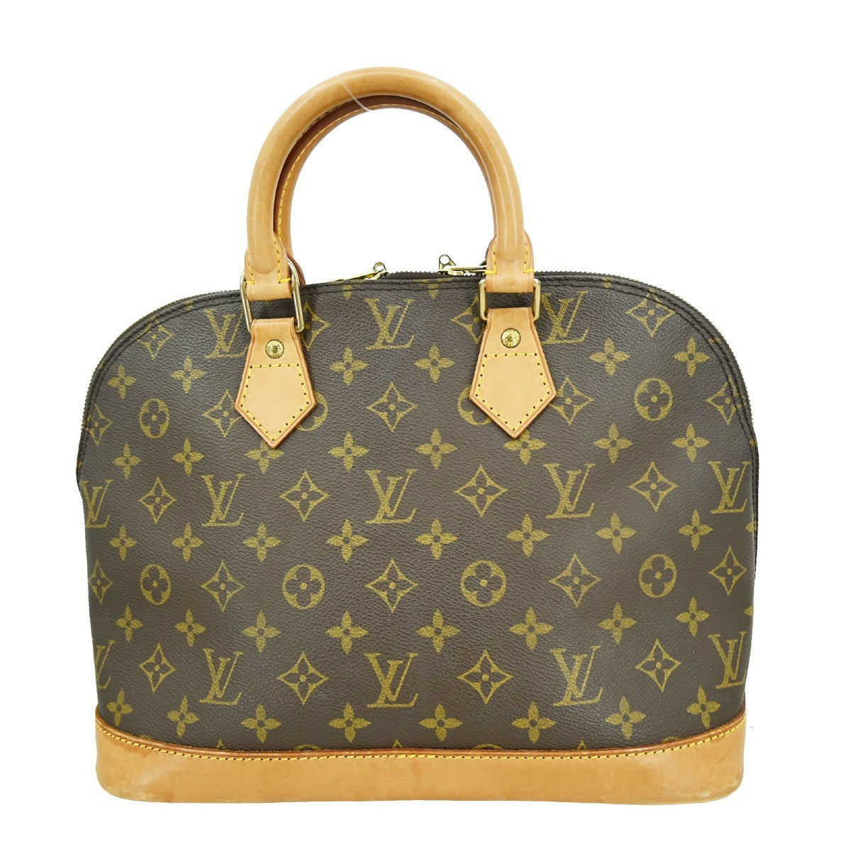 Louis Vuitton Alma Handbag Monogram Canvas Brown Canvas Handbag ( )