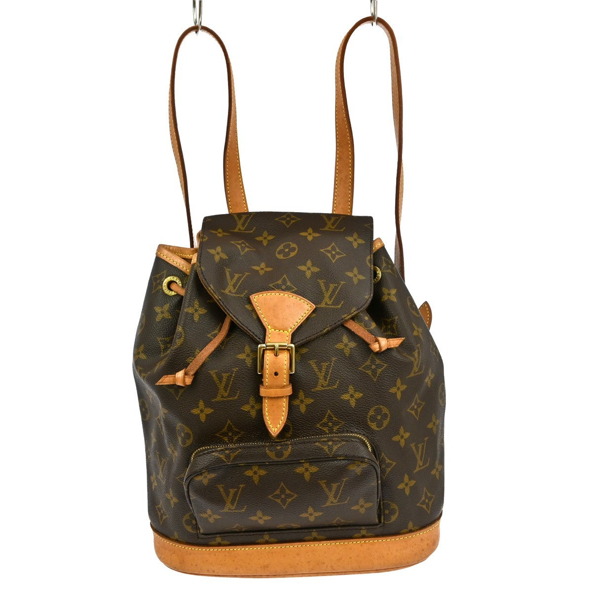 Louis Vuitton Vintage Montsouris Backpack Monogram Canvas Brown Canvas Backpack Bag ( )