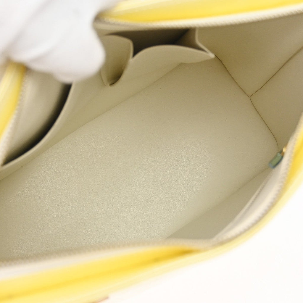 Louis Vuitton Houston Handbag Monogram Vernis Yellow Patent_Leather Handbag ( )