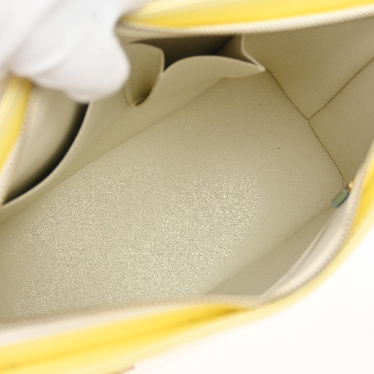 Louis Vuitton Houston Handbag Monogram Vernis Yellow Patent_Leather Handbag ( )