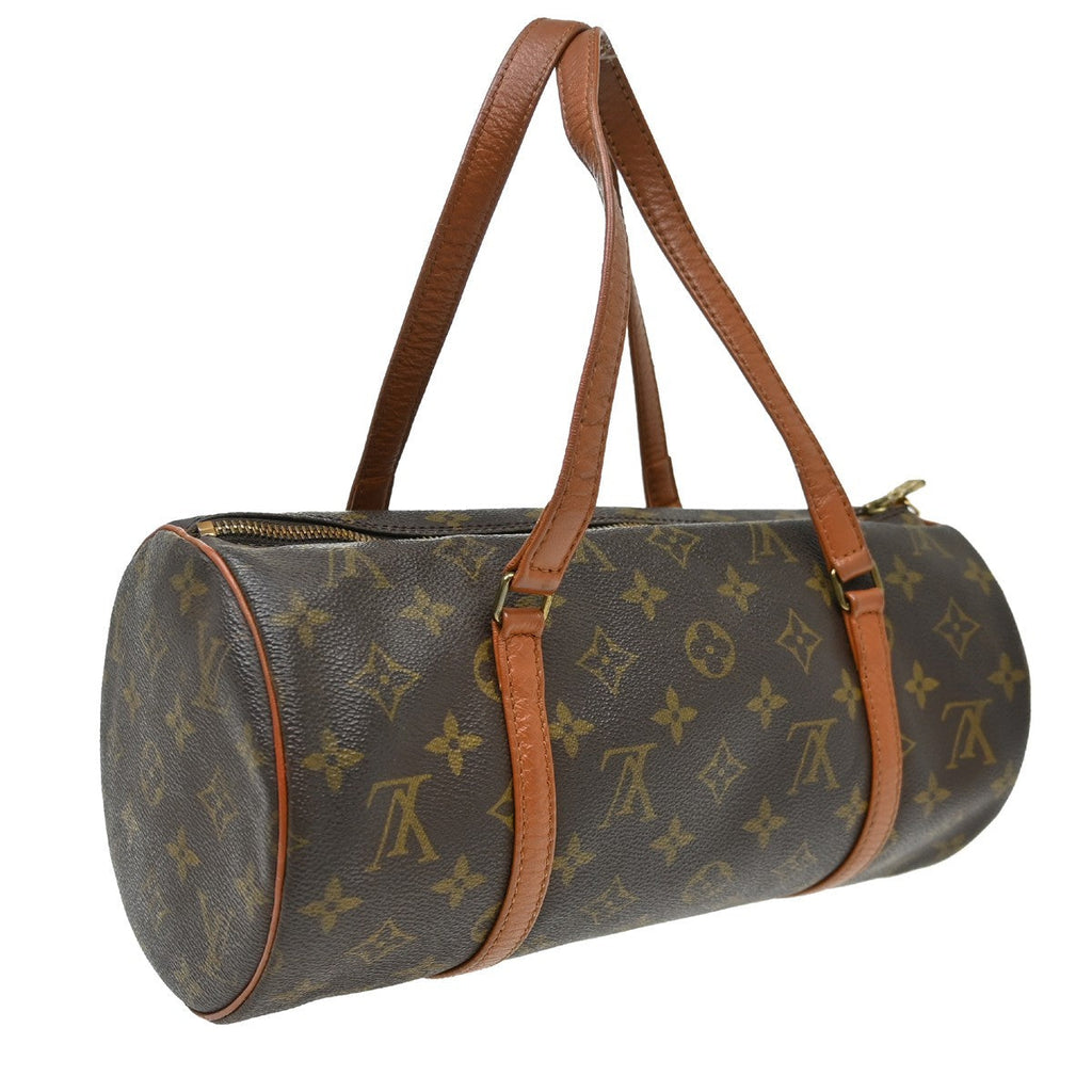 Louis Vuitton Papillon Handbag Monogram Canvas Brown Canvas Handbag ( )