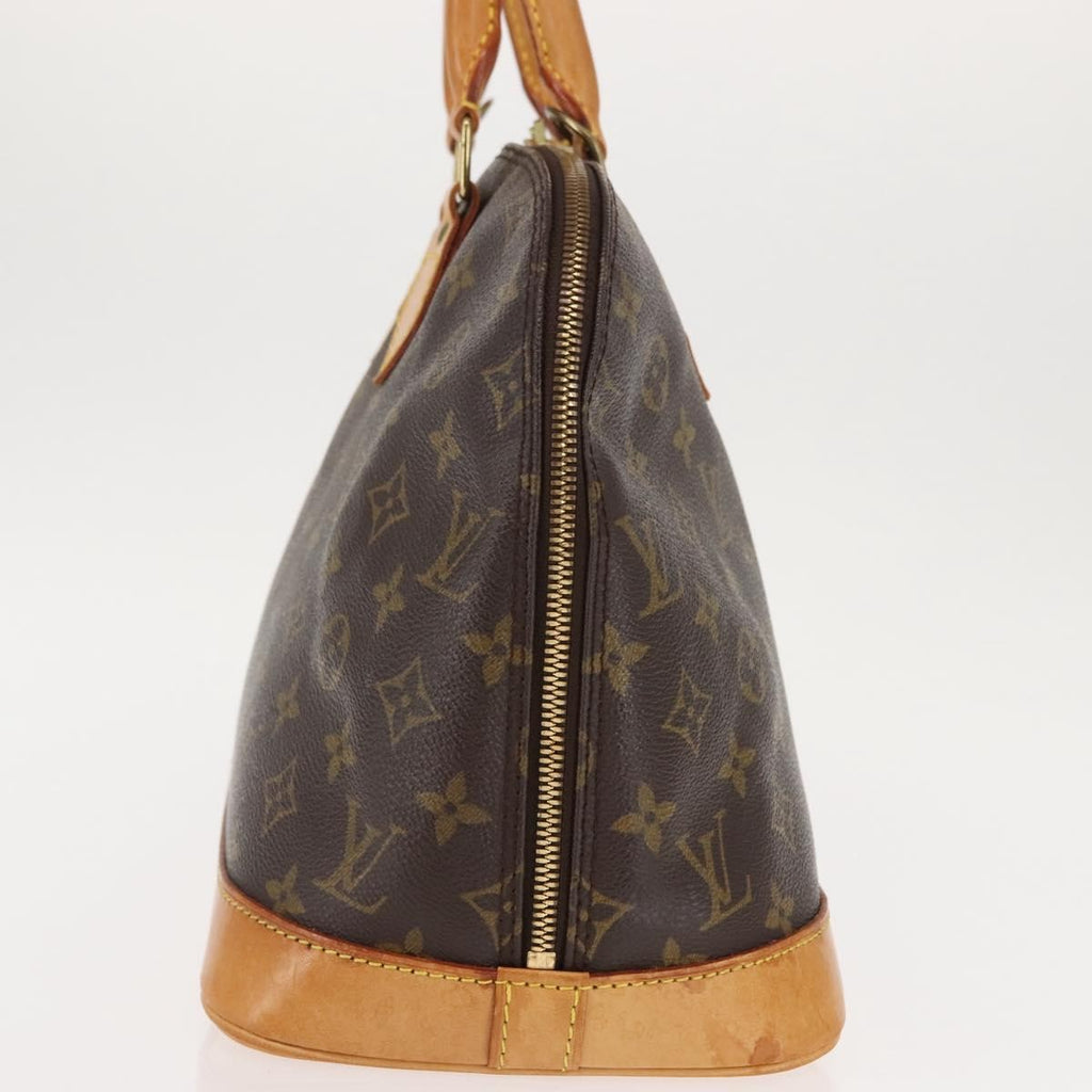 Louis Vuitton Alma Handbag Monogram Canvas Brown Canvas Handbag (Authentic  )