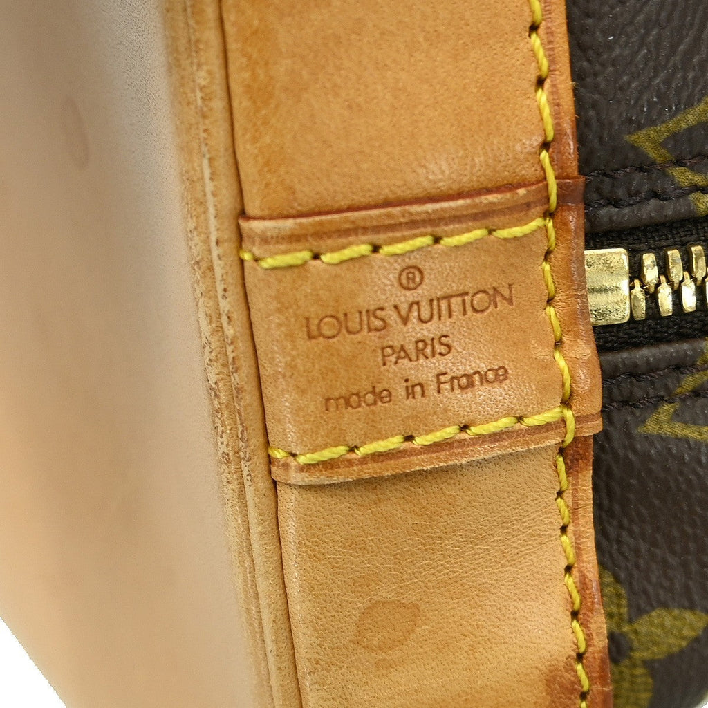 Louis Vuitton Alma Handbag Monogram Canvas Brown Canvas Handbag ( )