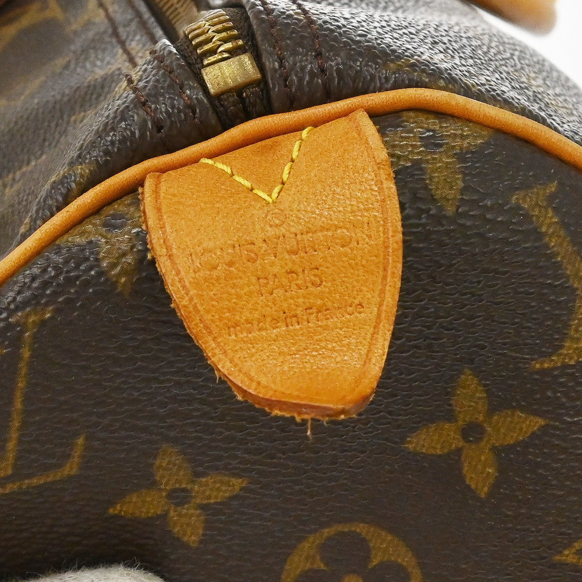 Louis Vuitton Speedy Handbag Monogram Canvas Brown Canvas Handbag ( )