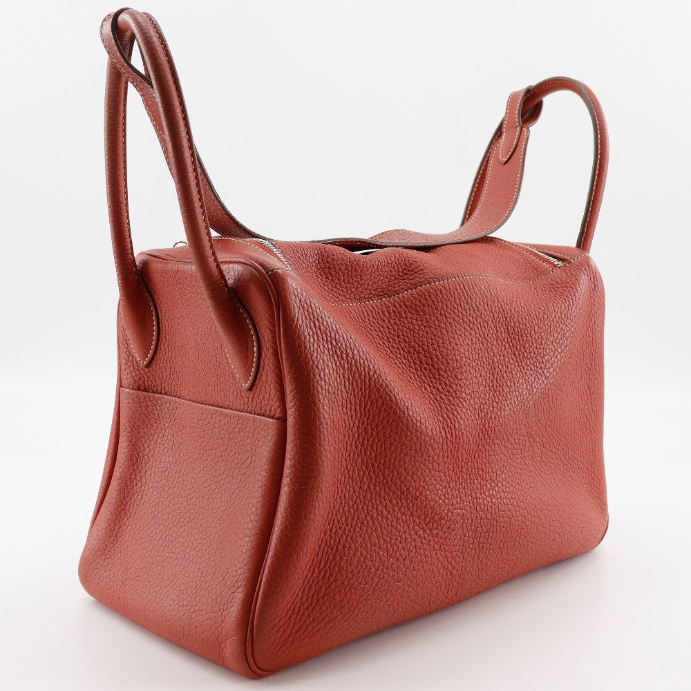 Hermes Lindy Bag Togo Orange Leather Shoulder Bag Bag (Authentic  )
