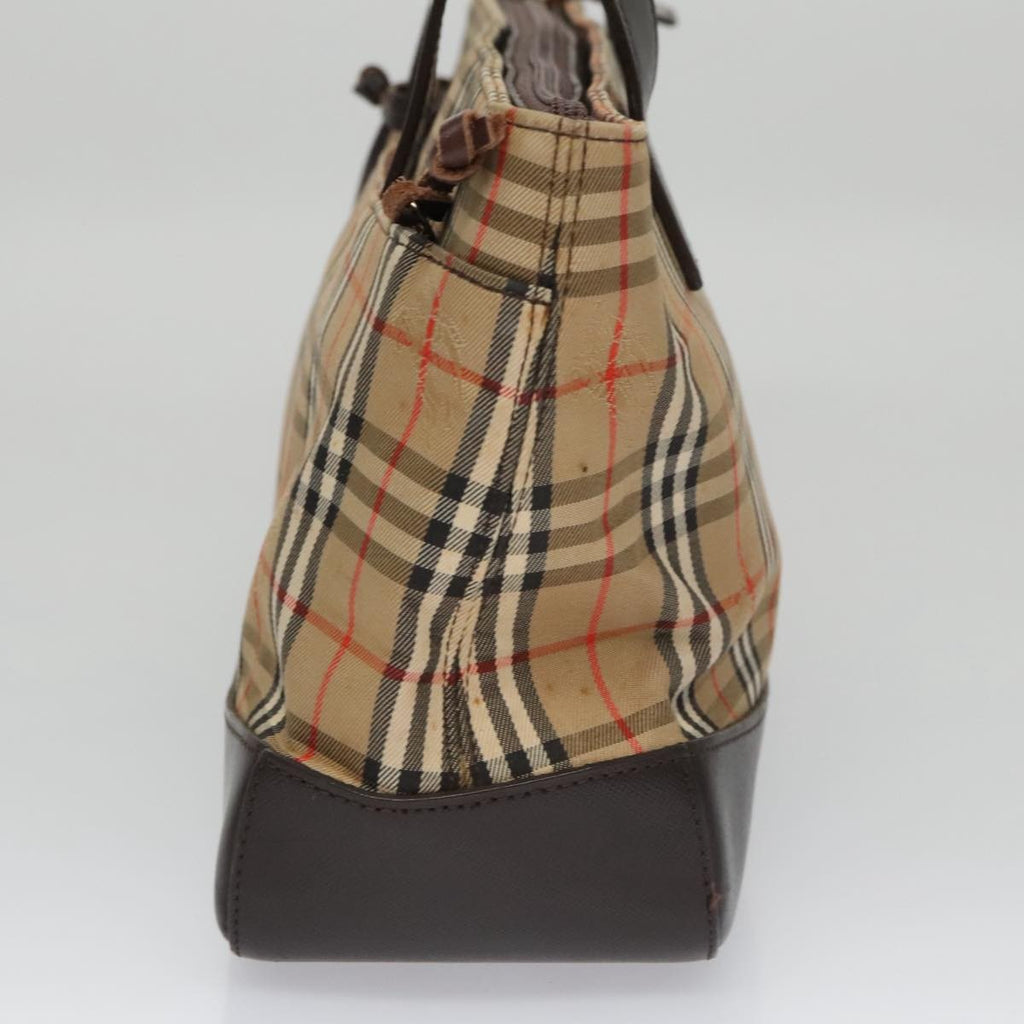 Burberry Nova Check Handbag Nova Check Canvas And Leather Beige Canvas Handbag (Authentic  )