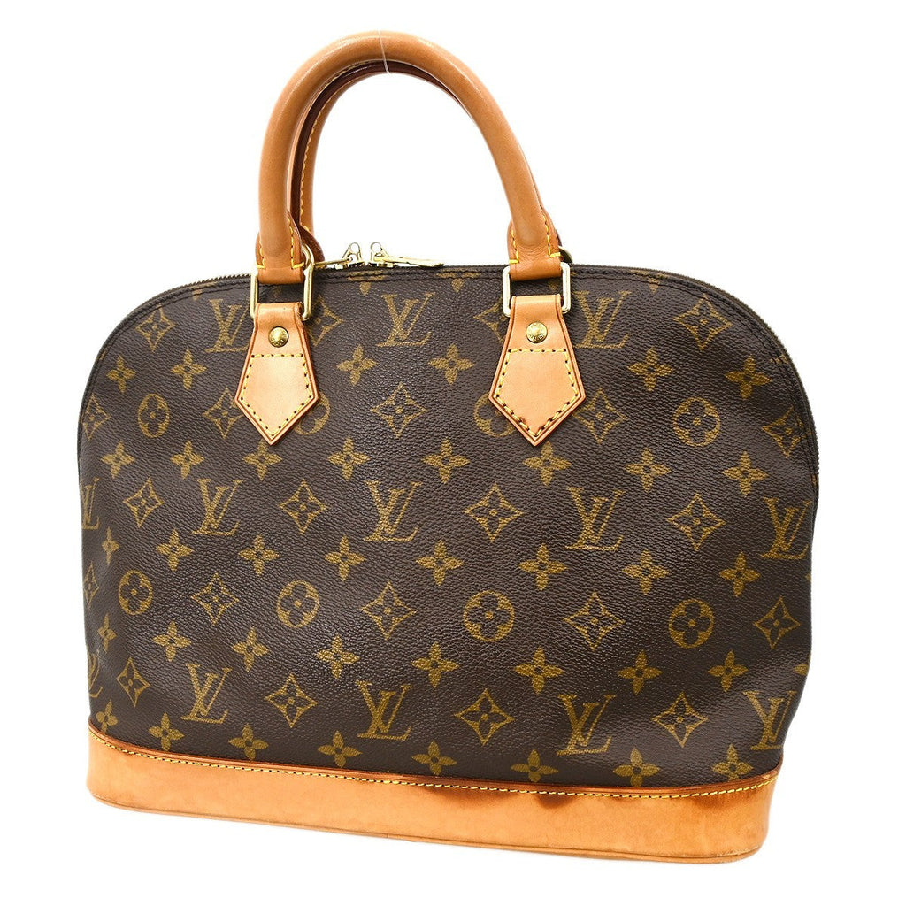 Louis Vuitton Alma Handbag Monogram Canvas Brown Canvas Handbag ( )