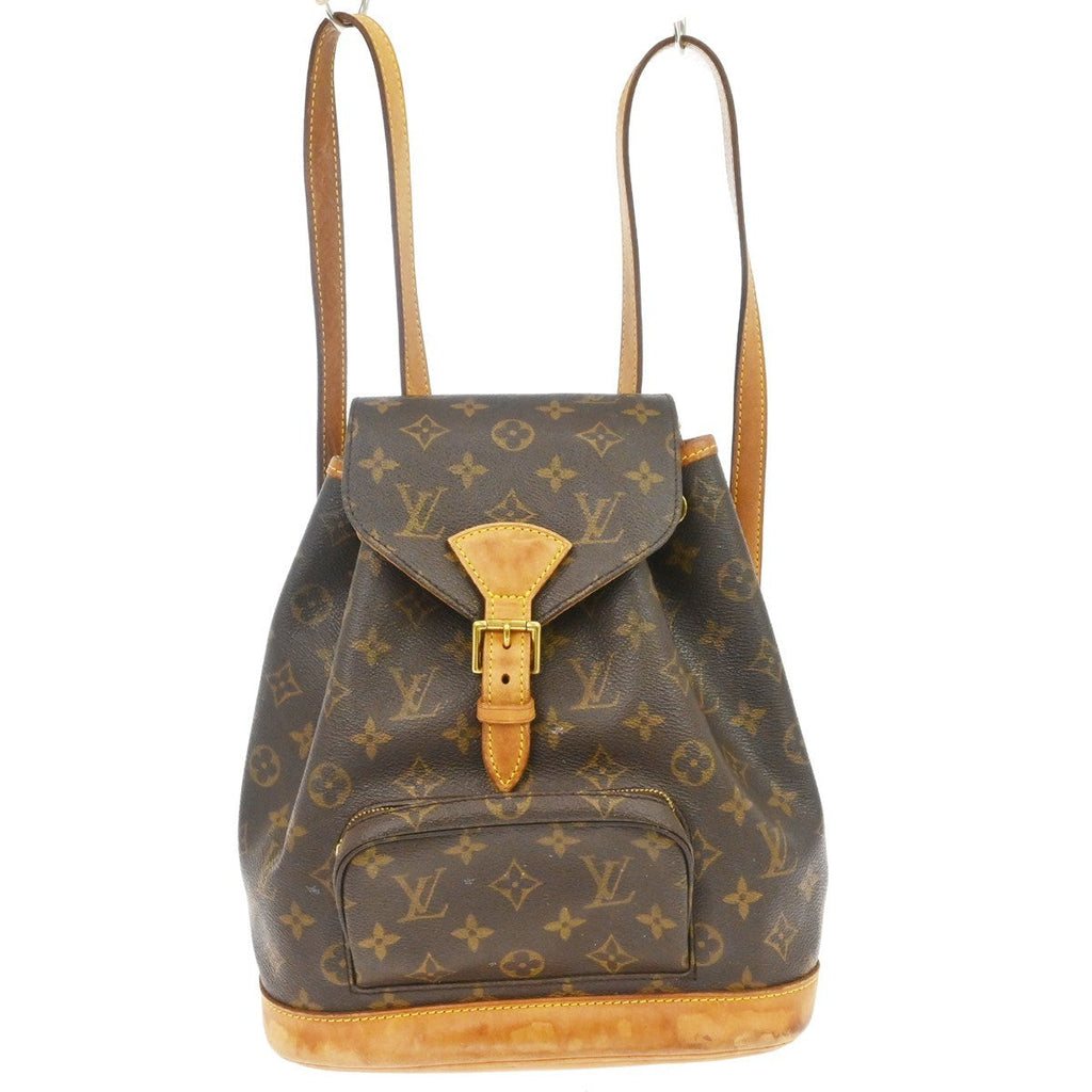 Louis Vuitton Vintage Montsouris Backpack Monogram Canvas Brown Canvas Backpack Bag ( )
