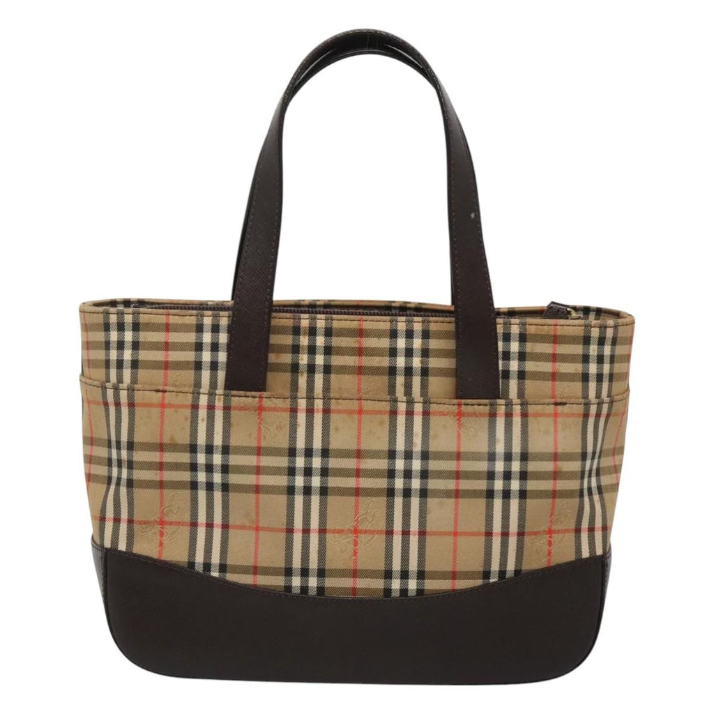 Burberry Nova Check Handbag Nova Check Canvas And Leather Beige Canvas Handbag (Authentic  )