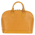 Louis Vuitton Alma Handbag Epi Leather Yellow Leather Handbag (Authentic  )
