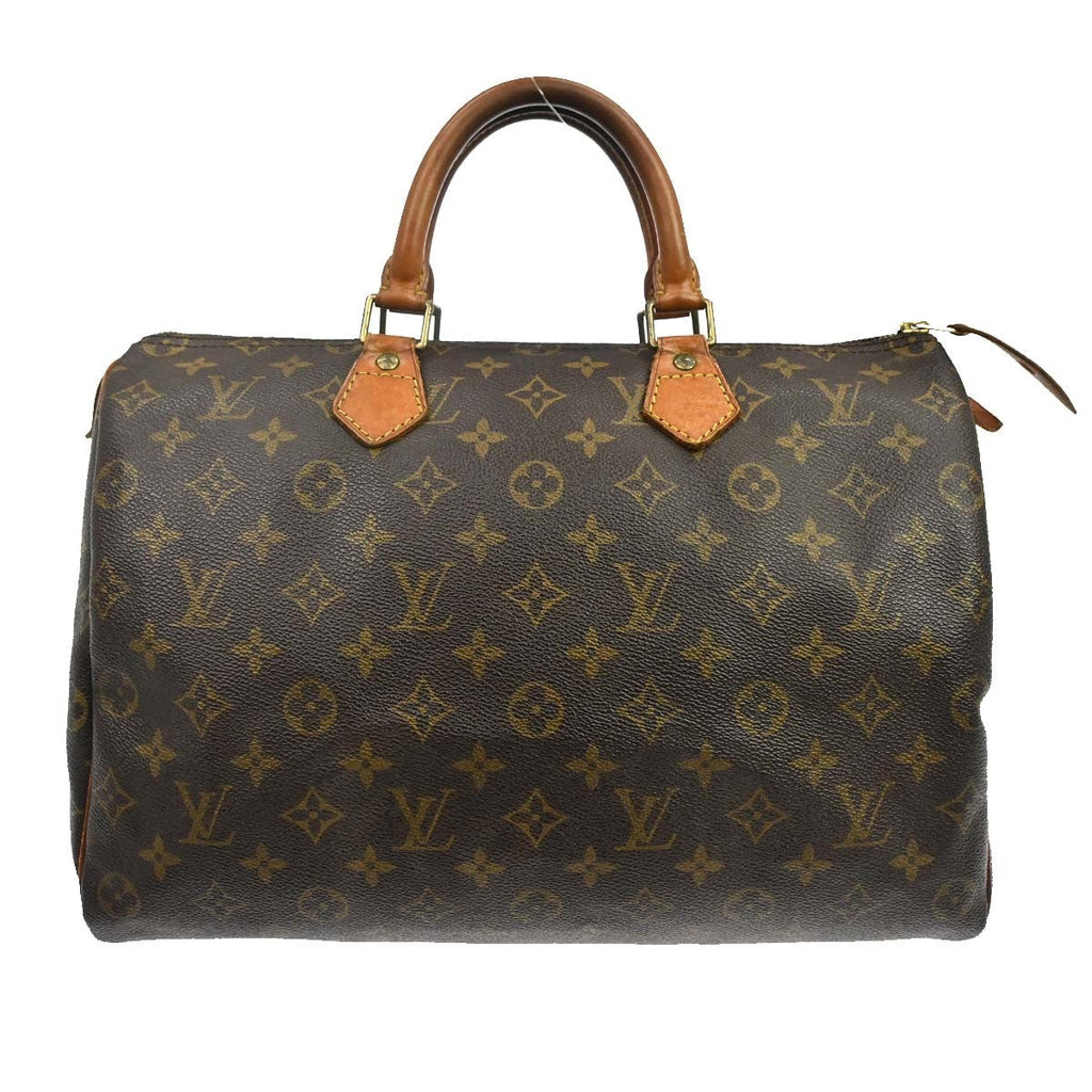 Louis Vuitton Speedy Handbag Monogram Canvas Brown Canvas Handbag ( )