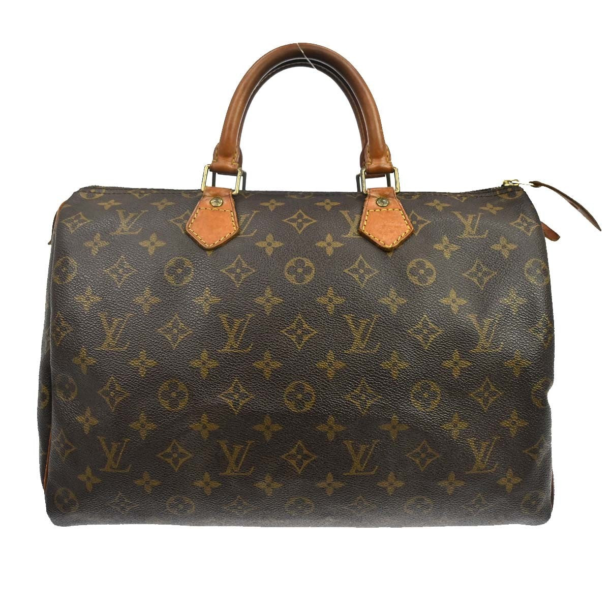 Louis Vuitton Speedy Handbag Monogram Canvas Brown Canvas Handbag ( )