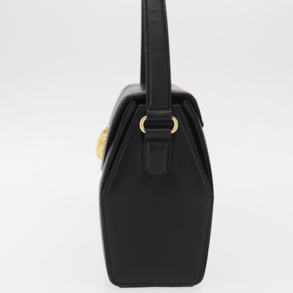 Givenchy Vintage 4G Handbag Leather Black Leather Handbag (Authentic  )