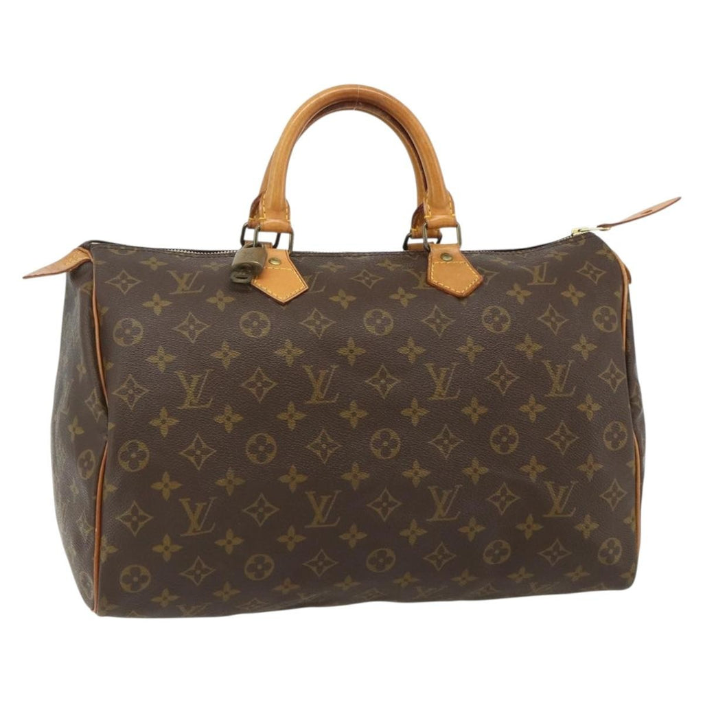 Louis Vuitton Speedy Handbag Monogram Canvas Brown Canvas Handbag ( )