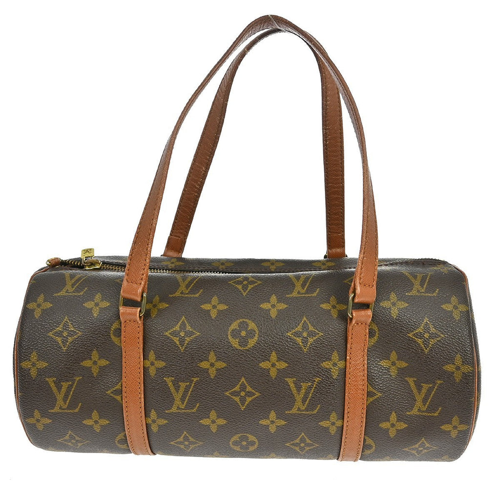 Louis Vuitton Papillon Handbag Monogram Canvas Brown Canvas Handbag ( )