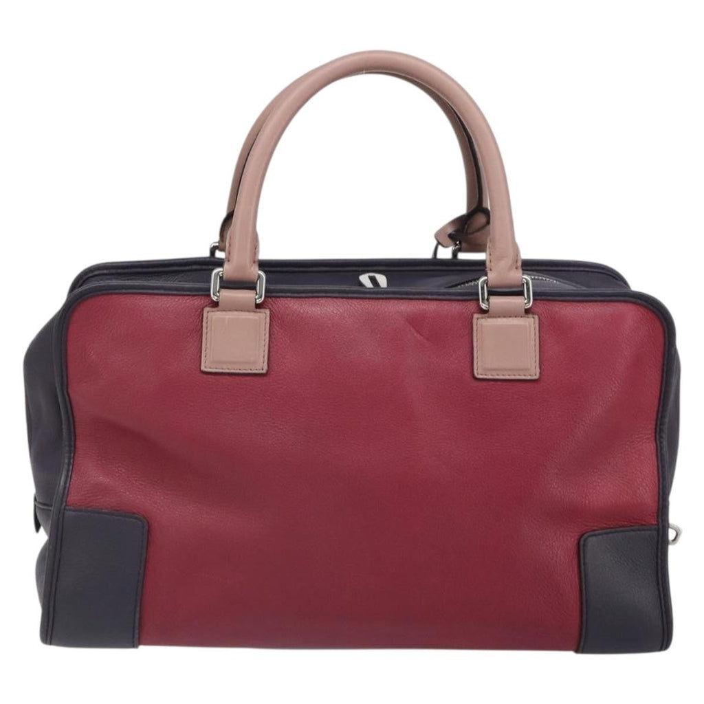 Loewe Amazona Bag Leather Red Leather Handbag (Authentic  )