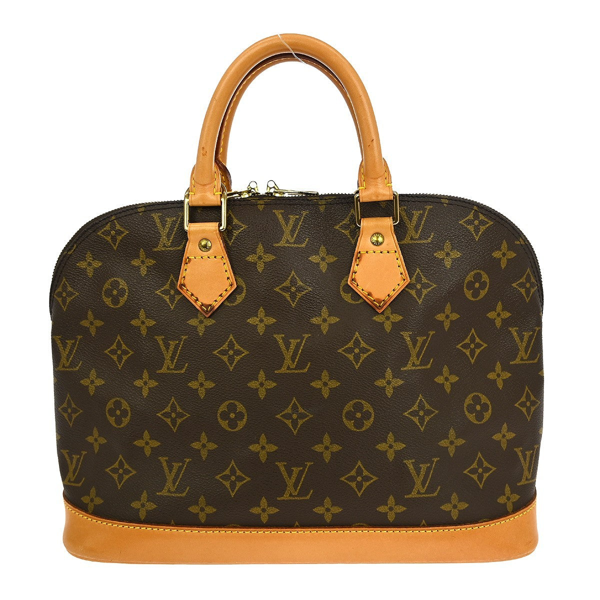 Louis Vuitton Alma Handbag Monogram Canvas Brown Canvas Handbag ( )
