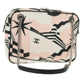 Chanel La Pausa Bay Camera Case Bag Printed Canvas Pink Canvas Bag (Authentic  )