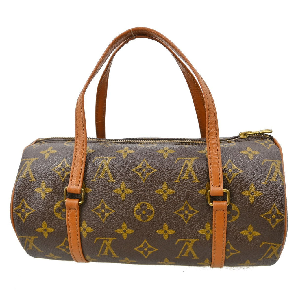 Louis Vuitton Papillon Handbag Monogram Canvas Brown Canvas Handbag (Authentic  )