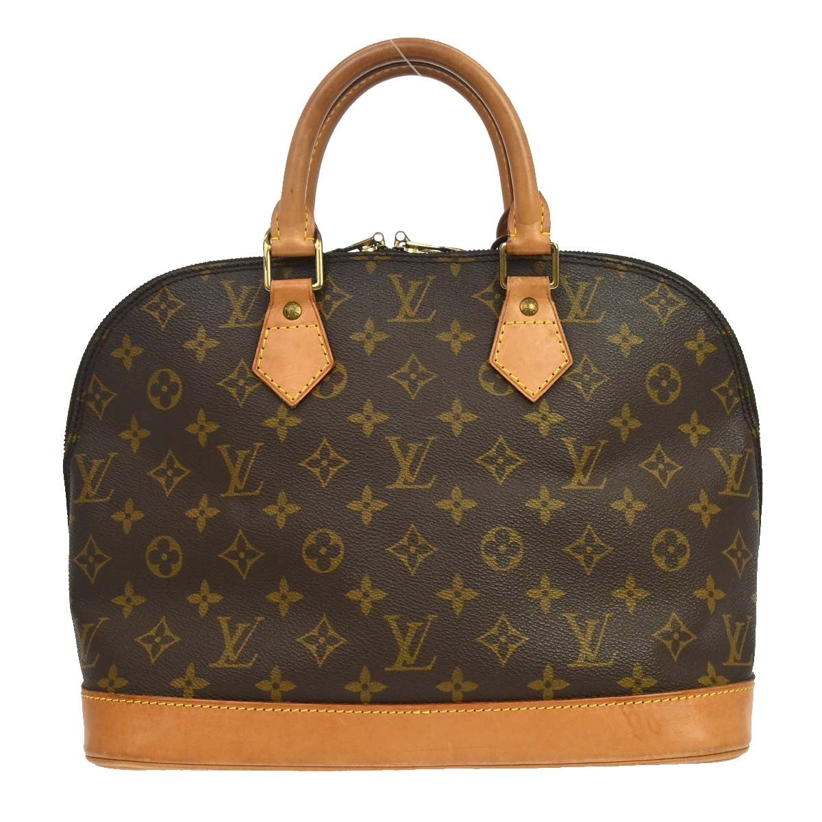 Louis Vuitton Alma Handbag Monogram Canvas Brown Canvas Handbag ( )