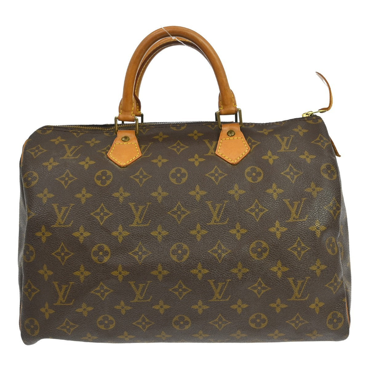 Louis Vuitton Speedy Handbag Monogram Canvas Brown Canvas Handbag ( )