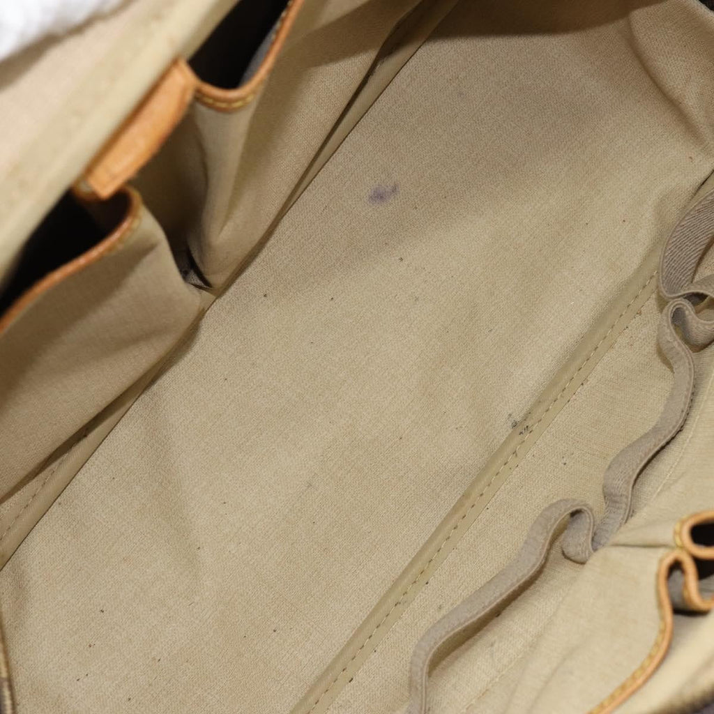Louis Vuitton Deauville Handbag Monogram Canvas Brown Canvas Handbag (Authentic  )
