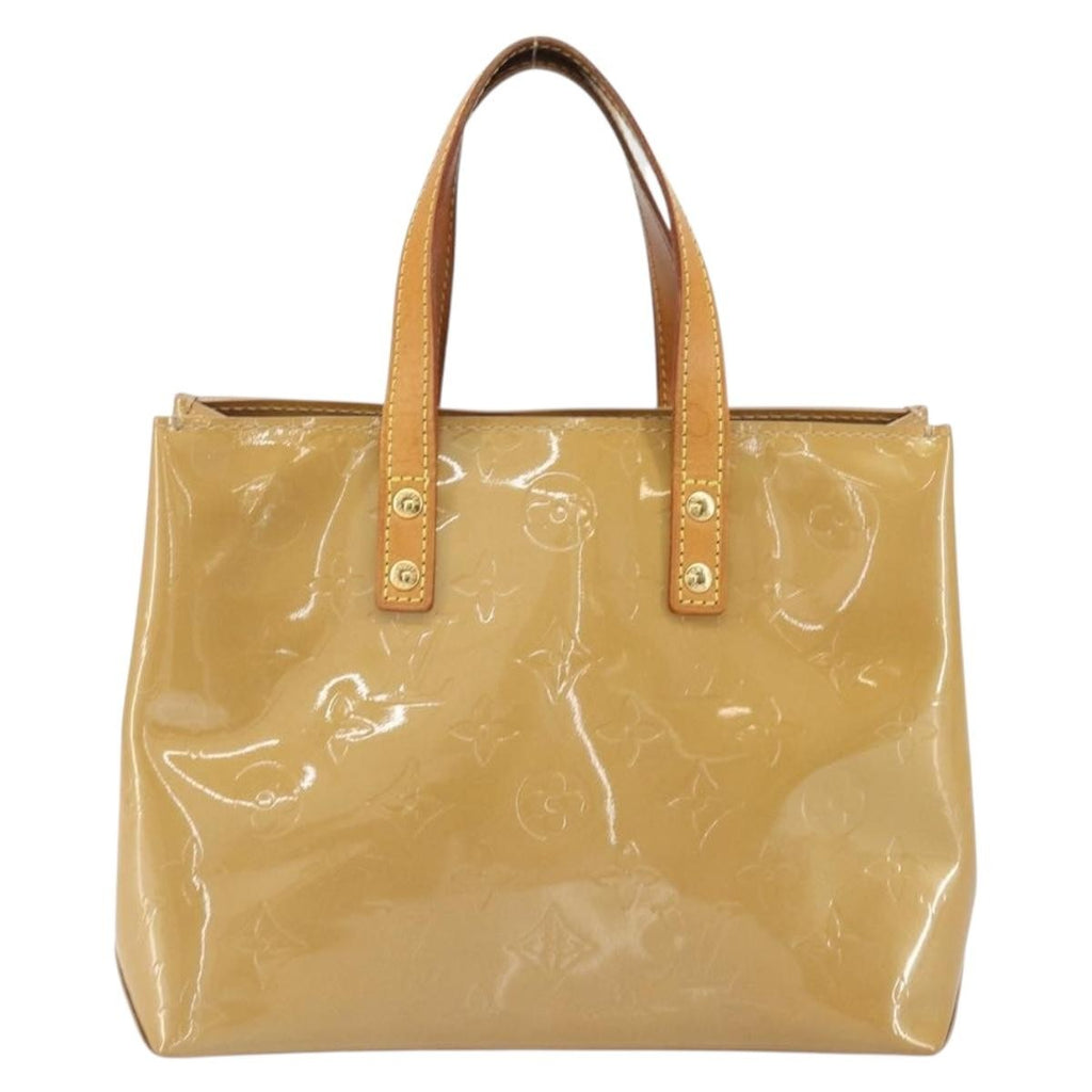Louis Vuitton Reade Handbag Monogram Vernis Beige Patent_Leather Handbag (Authentic  )
