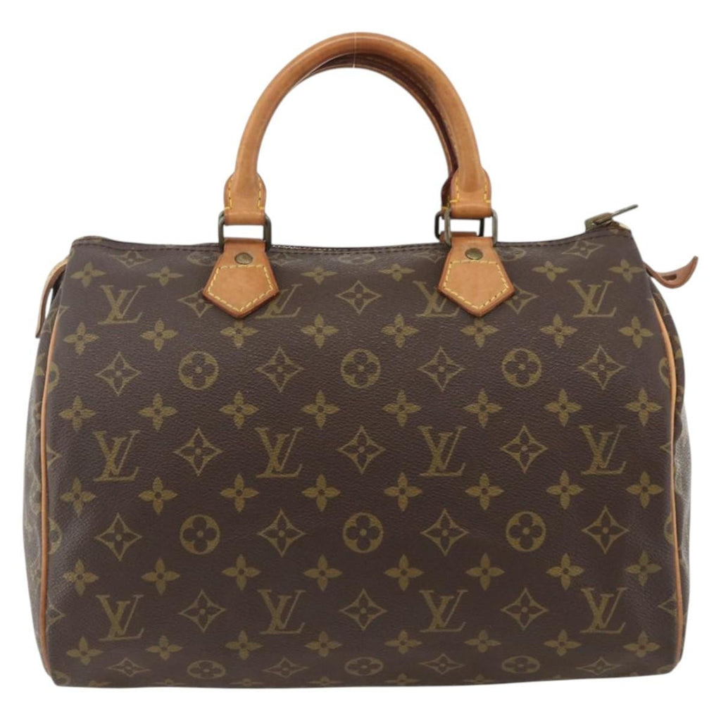 Louis Vuitton Speedy Handbag Monogram Canvas Brown Canvas Handbag ( )
