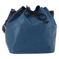 Louis Vuitton Petit Noe Handbag Two Tone Epi Leather Black Leather Bag (Authentic  )