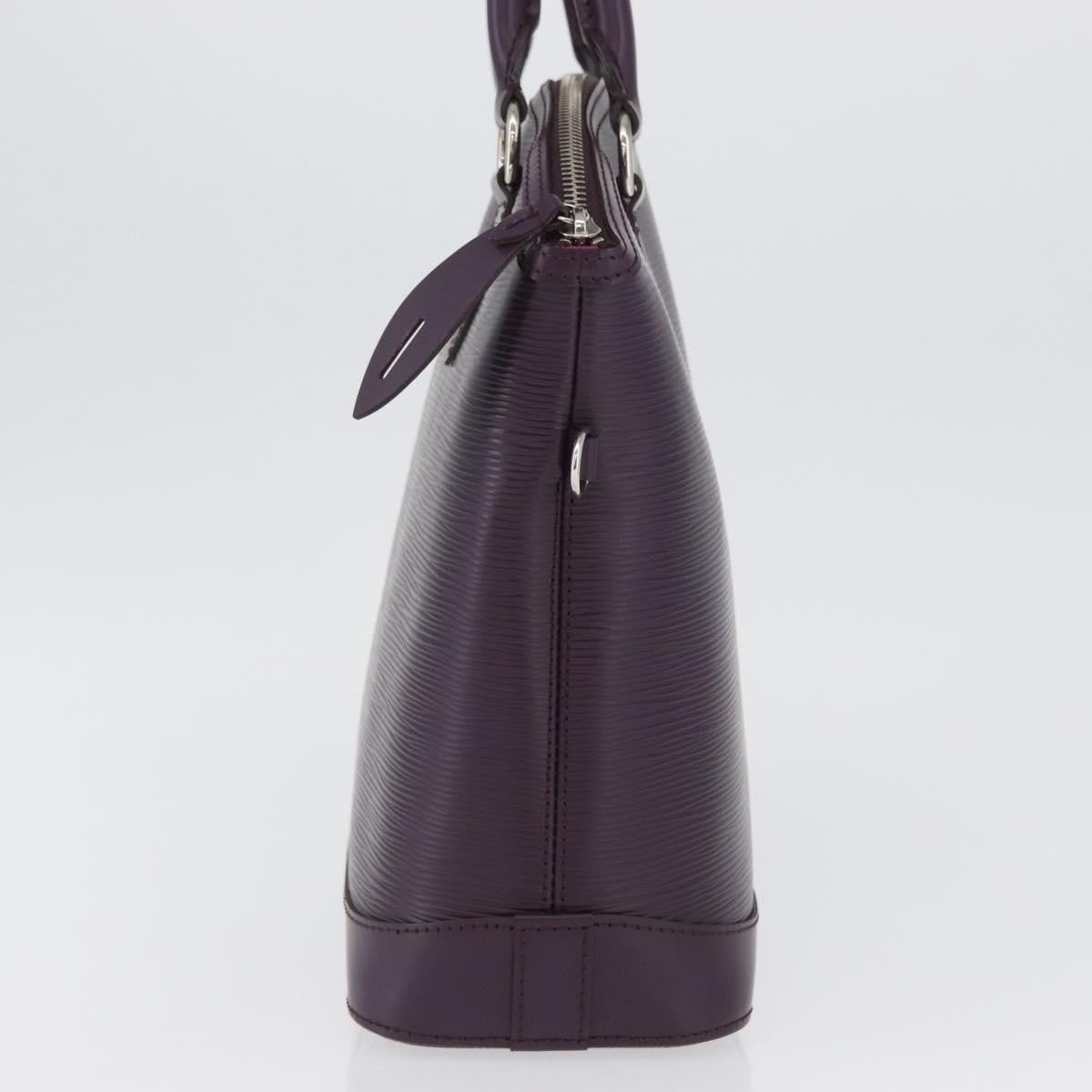 Louis Vuitton Lockit Handbag Epi Leather Purple Leather Handbag (Authentic  )