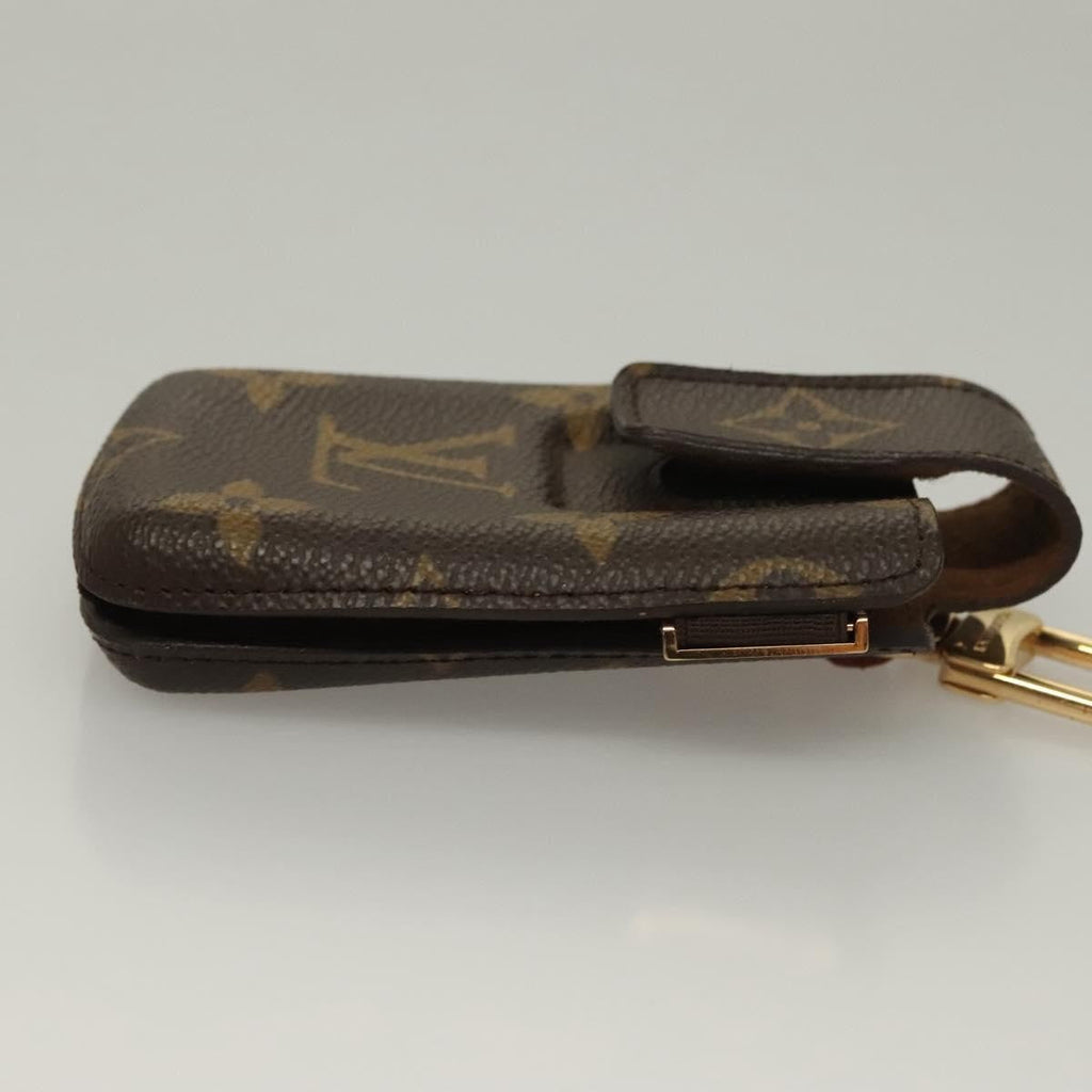 Louis Vuitton Etui Phone Case Monogram Canvas Brown Canvas Bag (Authentic  )