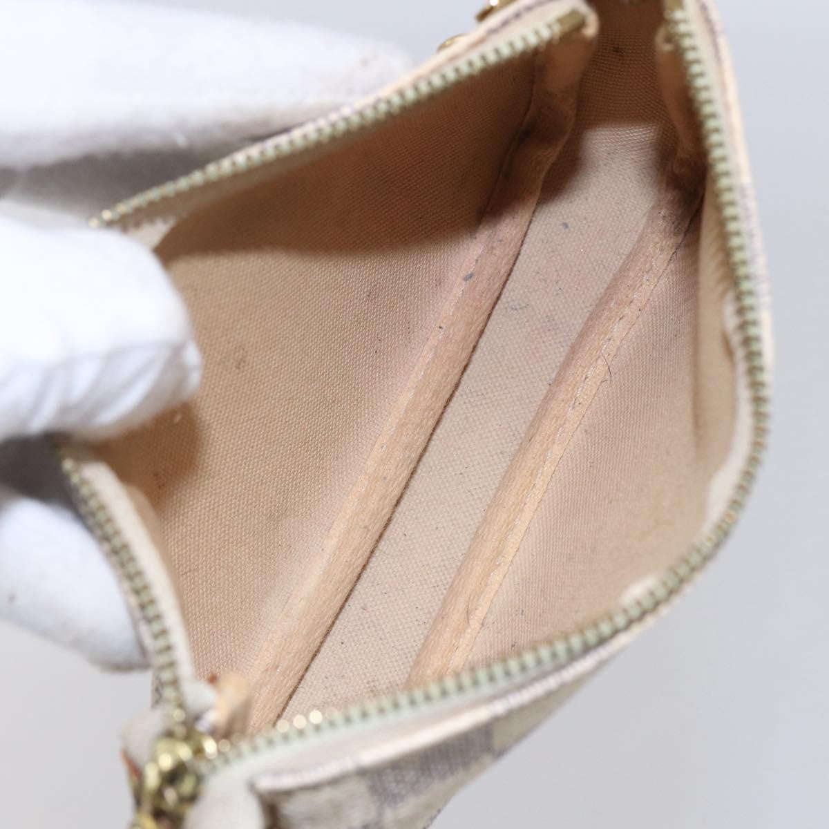 Louis Vuitton Pochette Accessoires Damier White Canvas Bag (Authentic  )