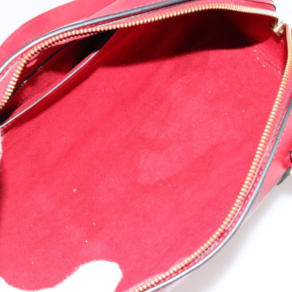 Louis Vuitton Soufflot Tote Epi Leather Red Leather Handbag ( )
