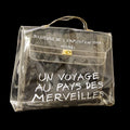 Hermes Kelly Souvenir Bag Vinyl Clear Plastic Handbag (Authentic  )