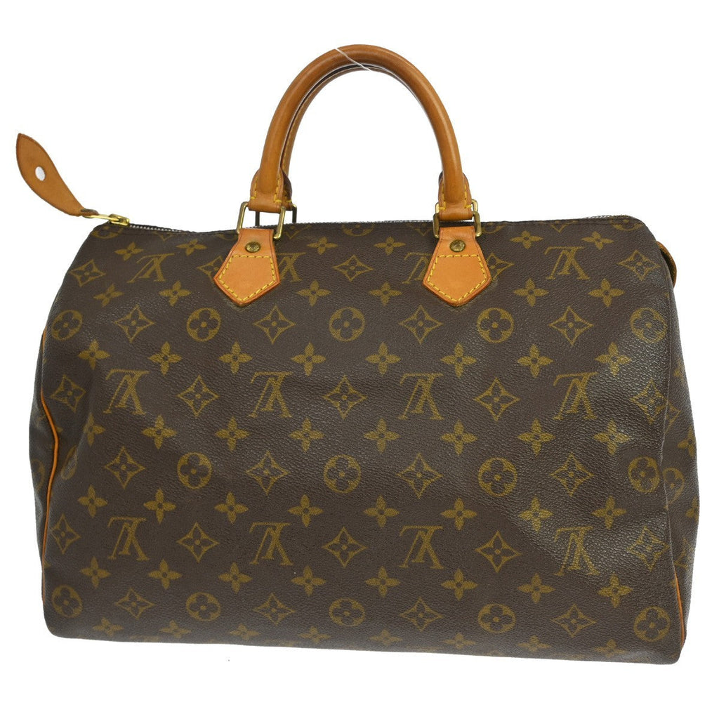 Louis Vuitton Speedy Handbag Monogram Canvas Brown Canvas Handbag ( )